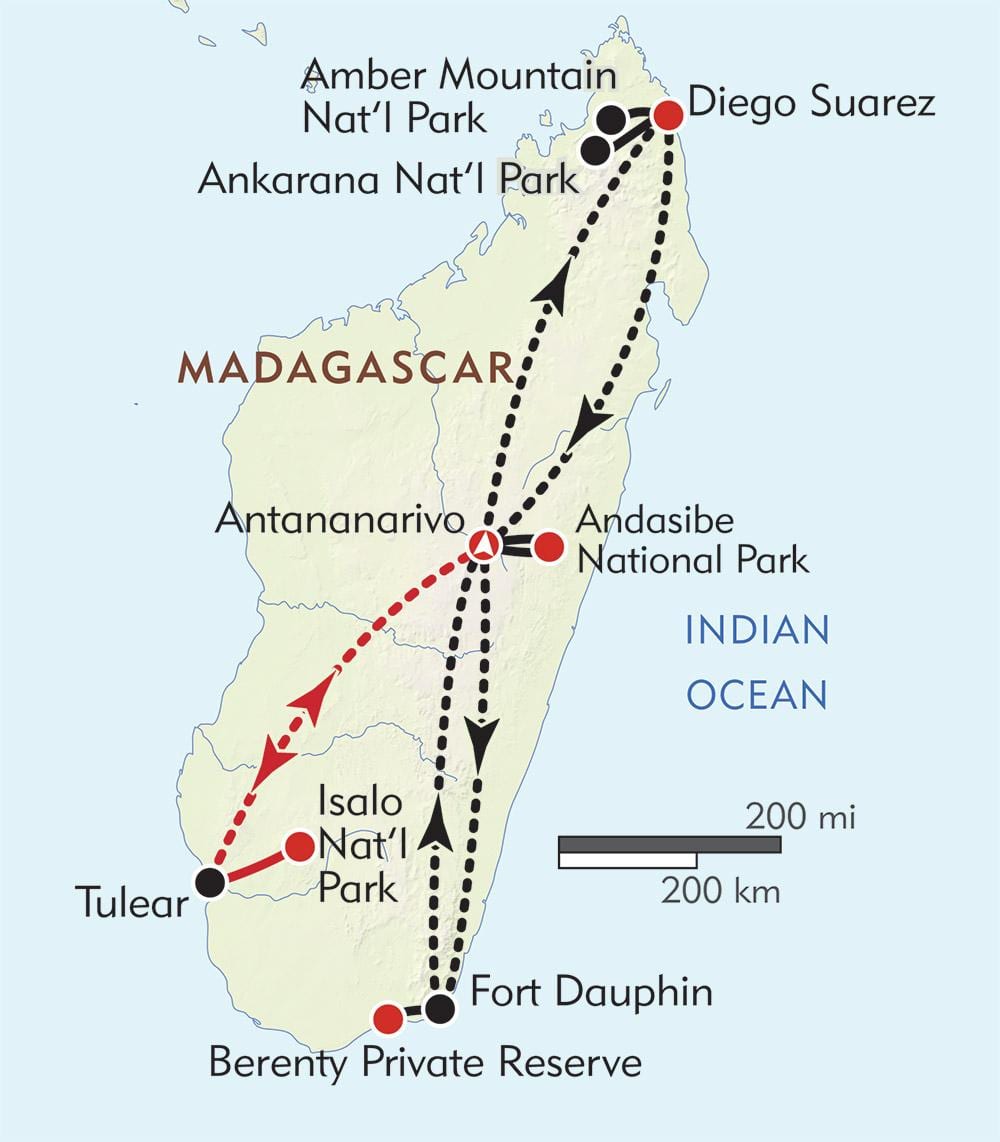 em antananarivo, Madagáscar mapa