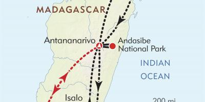 Em Antananarivo, Madagáscar mapa