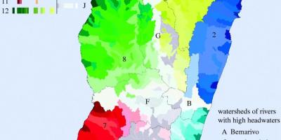 Mapa de Madagascar clima