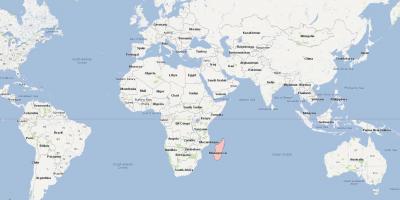 Mapa de Madagascar mapa de localização