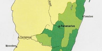 Madagascar densidade populacional mapa