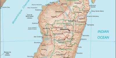 Mapa detalhado de Madagascar